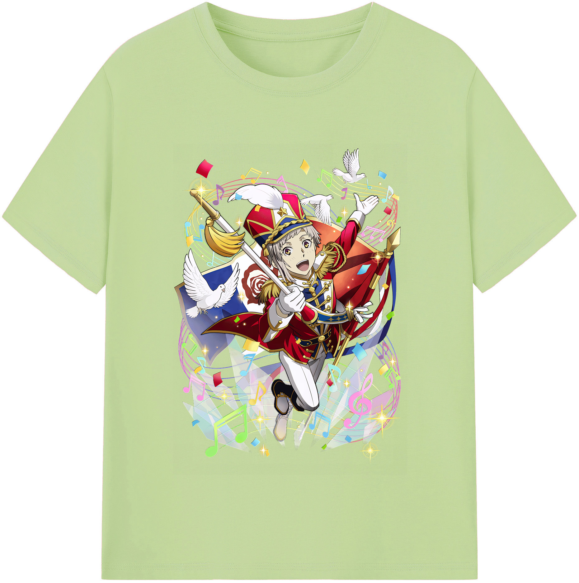 （画像用） 文豪ストレイドッグス Bungo Stray Dogs 綿100％半袖Tシャツ（フロントプリント）